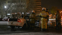 Арендованное авто сгорело на парковке: приехавший на заработки таксист лишился денег и документов