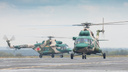 В челябинском аэропорту приземлились китайские военные вертолёты. Смотрим улётный фоторепортаж