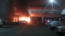 В центре Кургана горел автомобиль скорой помощи