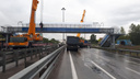 На Советском шоссе построили новый мост для пешеходов