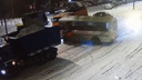 Видео момента ДТП: на Ново-Садовой автобус на полном ходу сбил трех дорожных рабочих