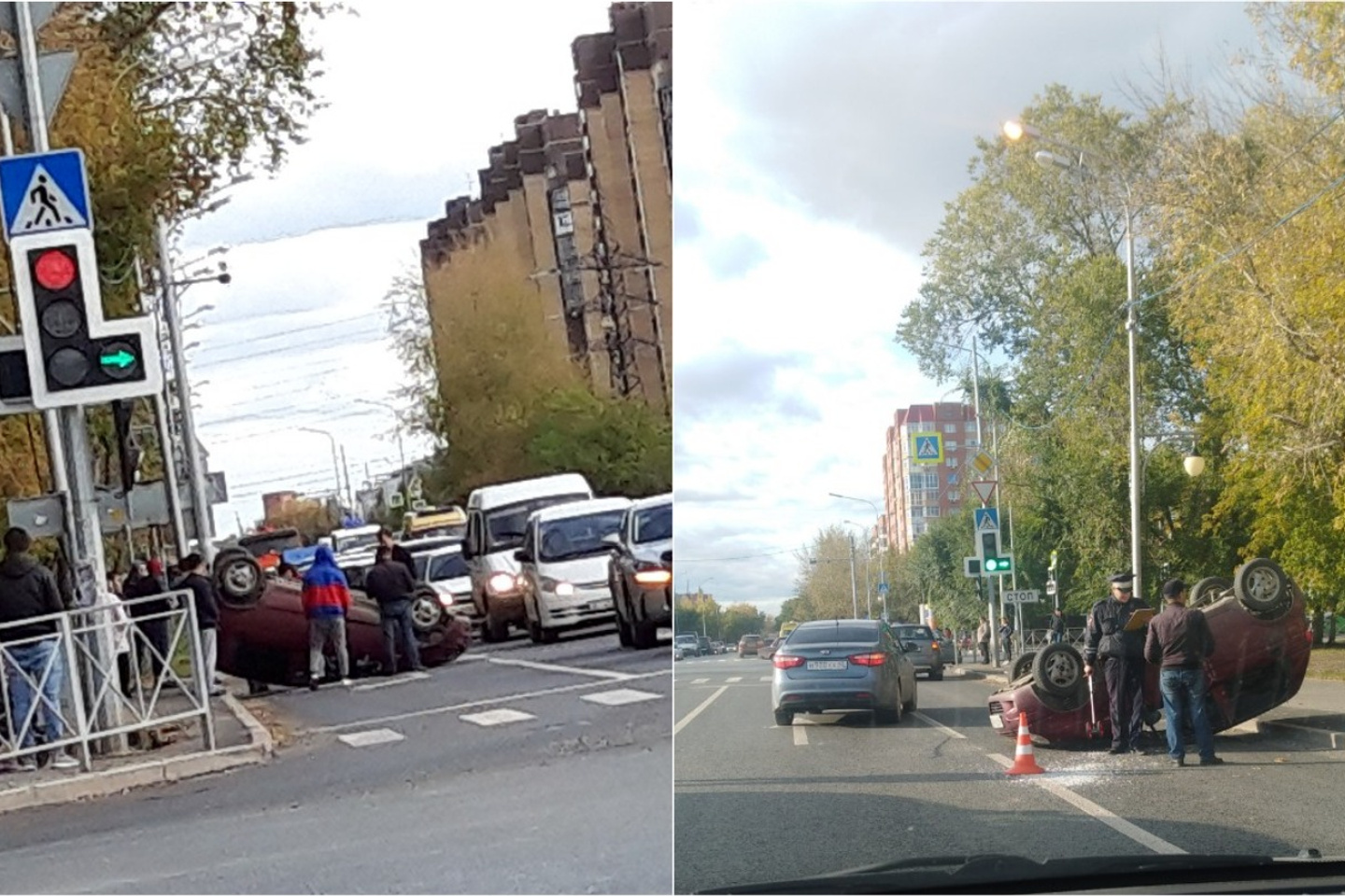 Потом правда. Авария на Харьковской улице Тюмень. ДТП на Харьковской Тюмень сегодня. Тюмень перевернулся Матиз.