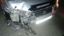 Водитель Toyota Camry Gracia протаранил Honda Fit