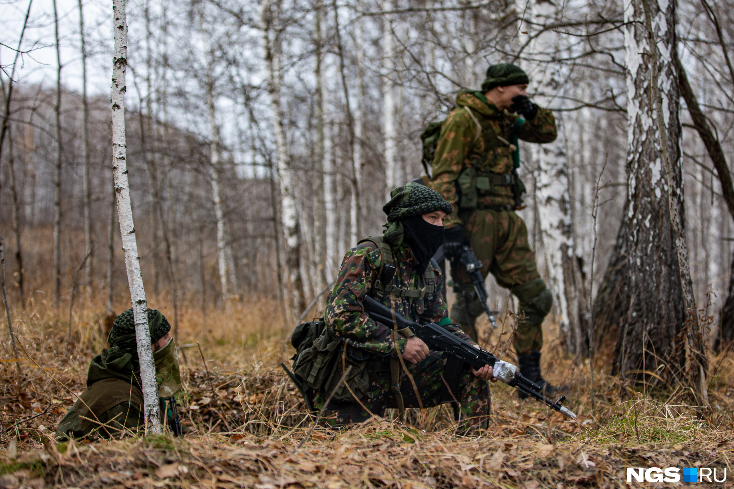 «Террористов» изображали бойцы томского отряда быстрого реагирования «Рысь»
