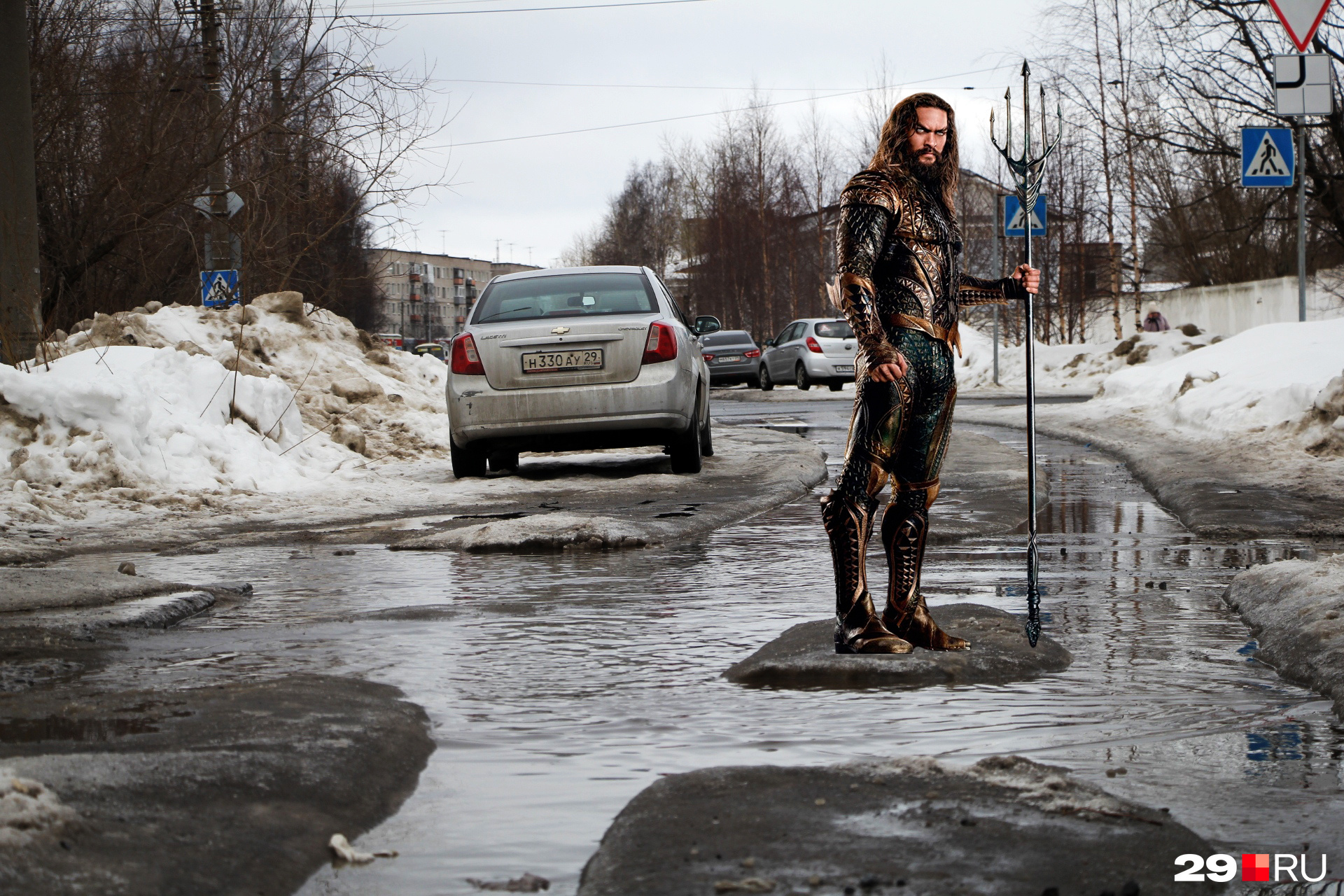 Аквамен, это ты устроил потоп в Архангельске? 
