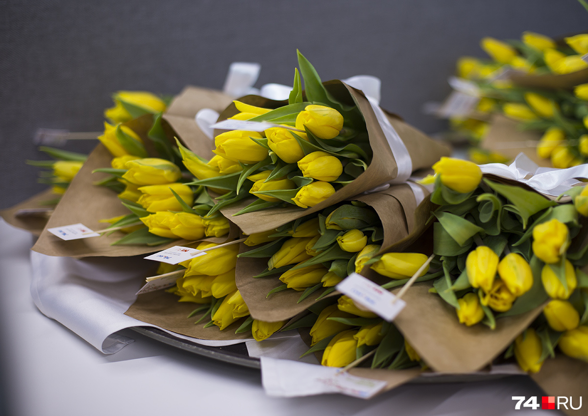 Жёлтые тюльпаны — вестники разлуки, но спрос на них в Челябинске высокий