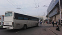 Междугородный автобус попал в ДТП рядом с автовокзалом