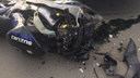 Honda протаранила мотоциклиста на Сибиряков-Гвардейцев: его увезла «скорая»