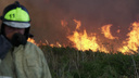 Тушили три часа: крупный природный пожар вспыхнул в Азовском районе