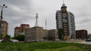 «Что здесь строят?»: в Омске появилось новое здание со шпилем