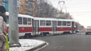 Видео момента аварии: в Самаре на Московском шоссе столкнулись автобус и трамвай