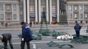 Власти наймут ЧОП для охраны новогоднего комплекса на площади Куйбышева от вандалов