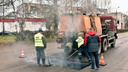В Ярославле власти похвастались заплатками на дорогах из литого асфальта