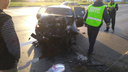 «Пострадали трое»: в Тольятти на Автозаводском шоссе «Приора» врезалась в столб