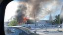 В Самаре огонь охватил несколько домов