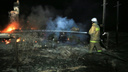 В Зауралье крупный пожар уничтожил 14 жилых домов в селе Мыркайское