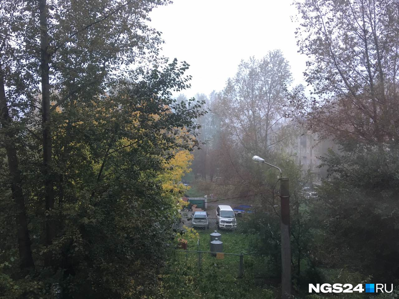 Лёгкий туман в Октябрьском районе Лёгкий туман в Октябрьском районе