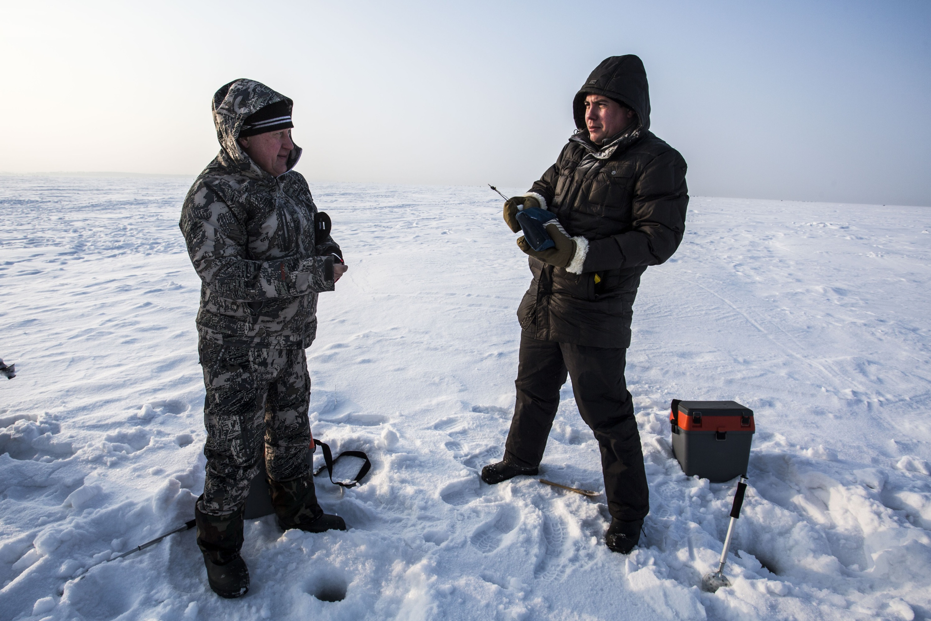 Рыбалка выдалась экстремальной — в день интервью в Новосибирске ударили последние крепкие морозы