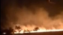 Столб огня выше метра: в Азовском районе загорелась трава