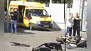 На 20-й Линии в Ростове столкнулись иномарка и мотоцикл