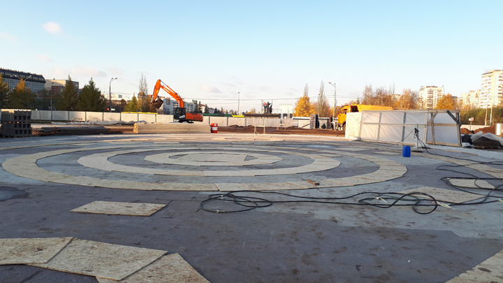 В Перми завершили строительство нового фонтана на эспланаде