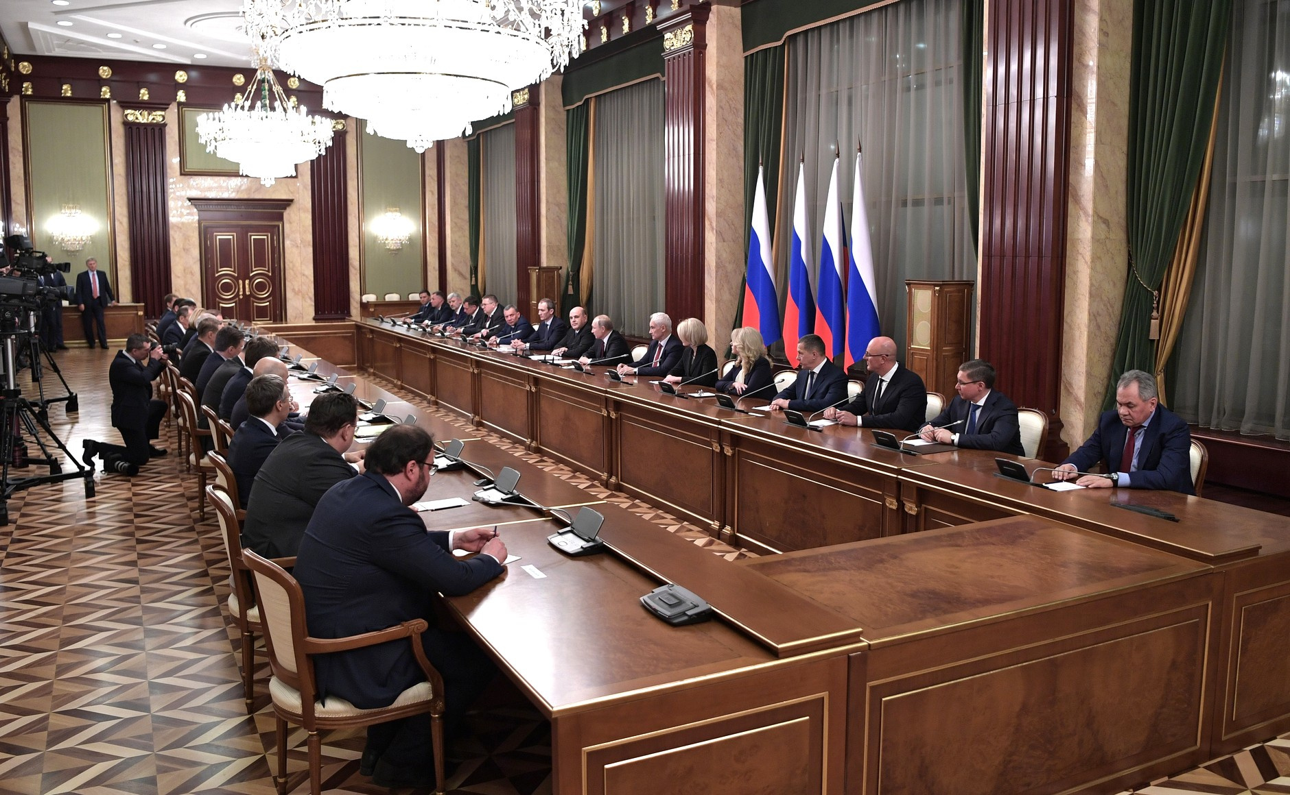 Накануне Ольга Любимова с другими членами нового правительства была на встрече с Владимиром Путиным в Кремле