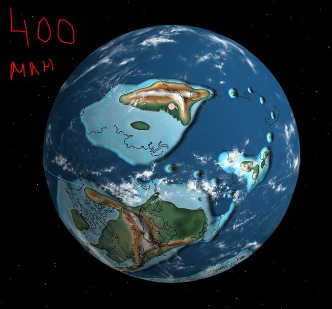 400 миллионов лет назад: появляются первые наземные животные, Красноярск выбирается на сушу и перебирается в северное полушарие 400 миллионов лет назад: появляются первые наземные животные, Красноярск выбирается на сушу и перебирается в северное полушарие