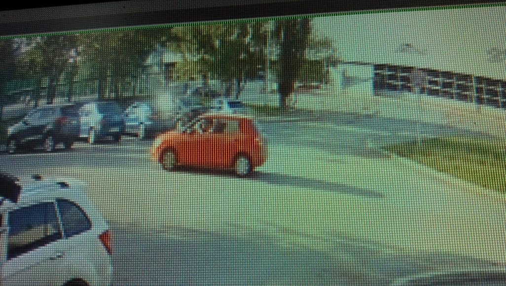 Автомобиль виновницы засняли камеры видеонаблюдения