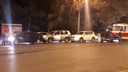 Невеселый паровозик: в Самаре на улице Мичурина столкнулись четыре автомобиля и трамвай