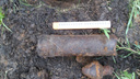 В Петуховском районе нашли боевой снаряд первой четверти XX века