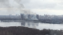 На пожаре возле Димитровского моста погиб человек