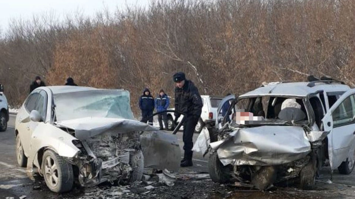 Двое жителей Башкирии погибли в лобовом ДТП в Челябинской области