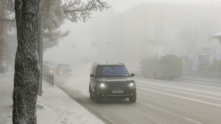 «Пробки, смог и холод»: как Красноярск пережил первые морозы