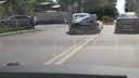 «Машина вылетела с дороги»: в центре Самары столкнулись Toyota и Mitsubishi