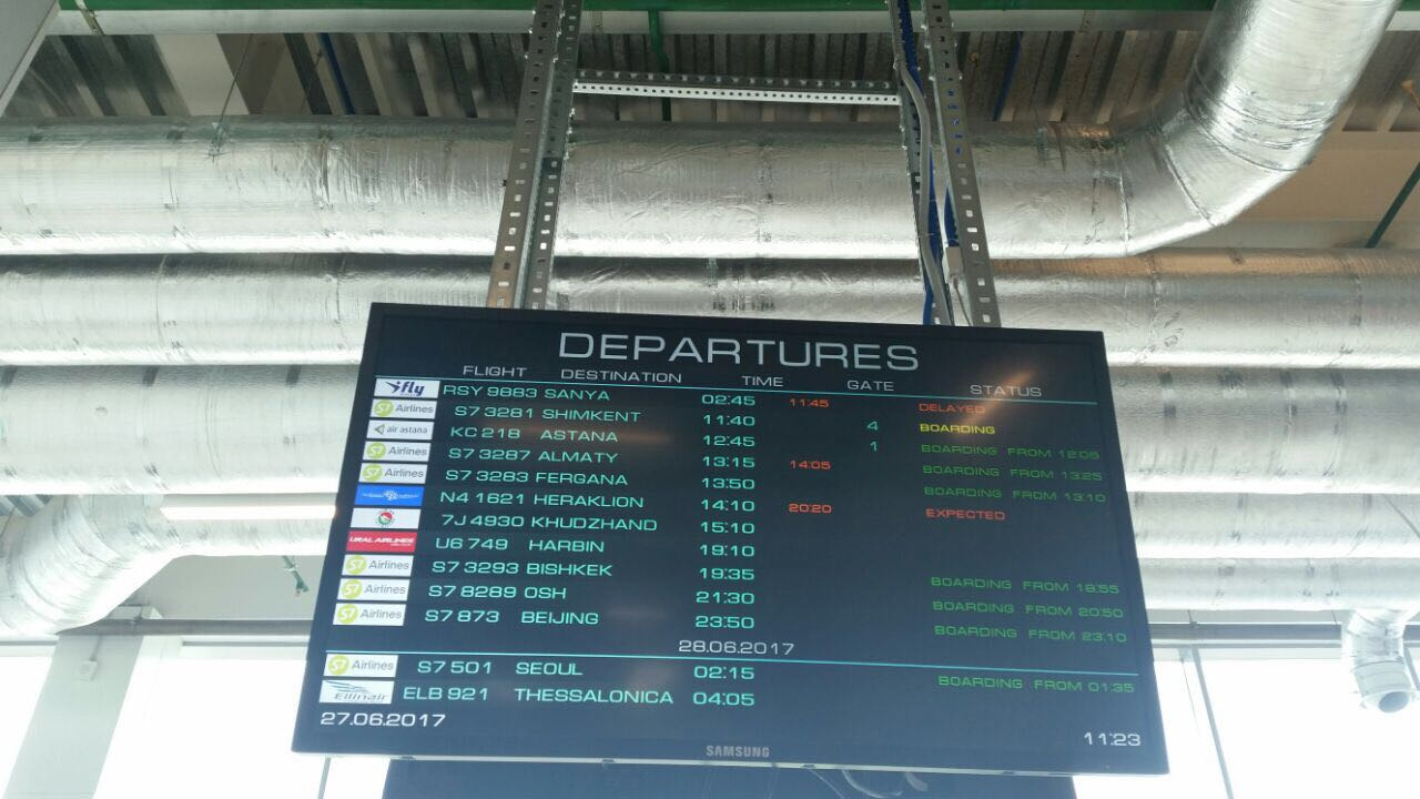 Расписание аэропорт новосибирск табло