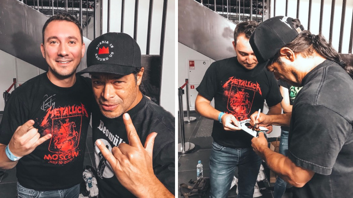 «Для фаната это просто шок!»: красноярец встретился после концерта с музыкантами Metallica