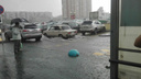 Проливной дождь затопил дороги Новосибирска