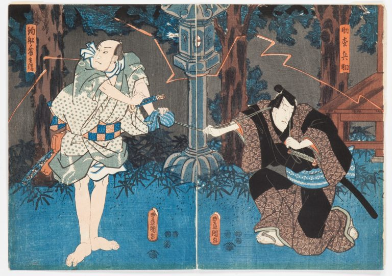 На гравюрах изображены сцены из жизни горожан, портреты гейш, актёры театра кабуки