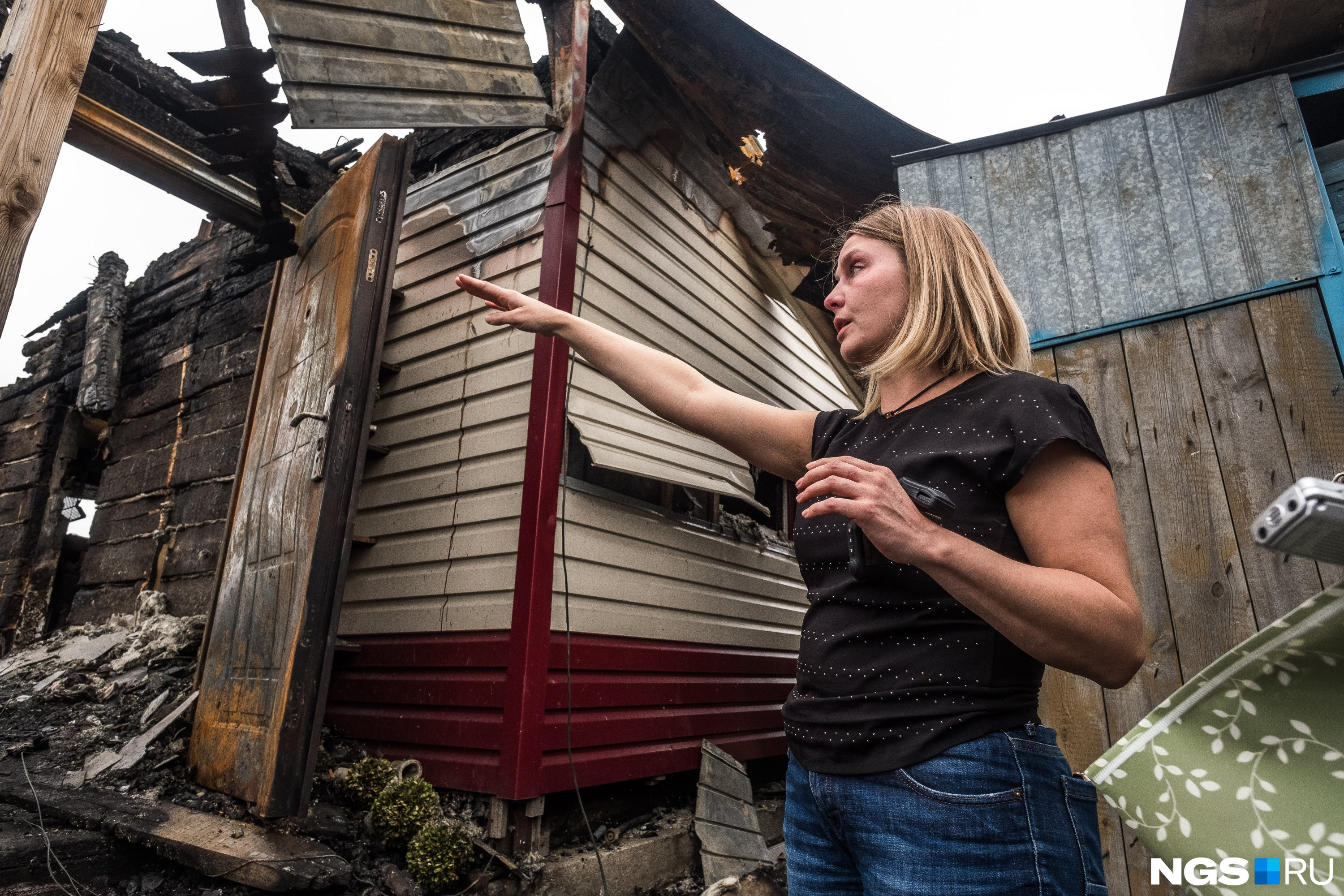 До пожара семья Денисенко жила в двухэтажном доме