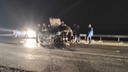 «Машина в хлам»: на трассе в Самарской области ВАЗ протаранил Lada Granta