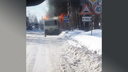 Highway to Hell: в Вельске загорелся автобус с людьми