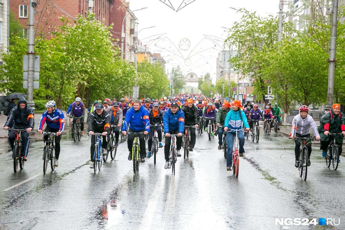 Тысячи красноярцев поедут в центр на велосипедах