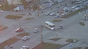 Пытавшийся повернуть на Мате Залки ВАЗ протаранила маршрутка