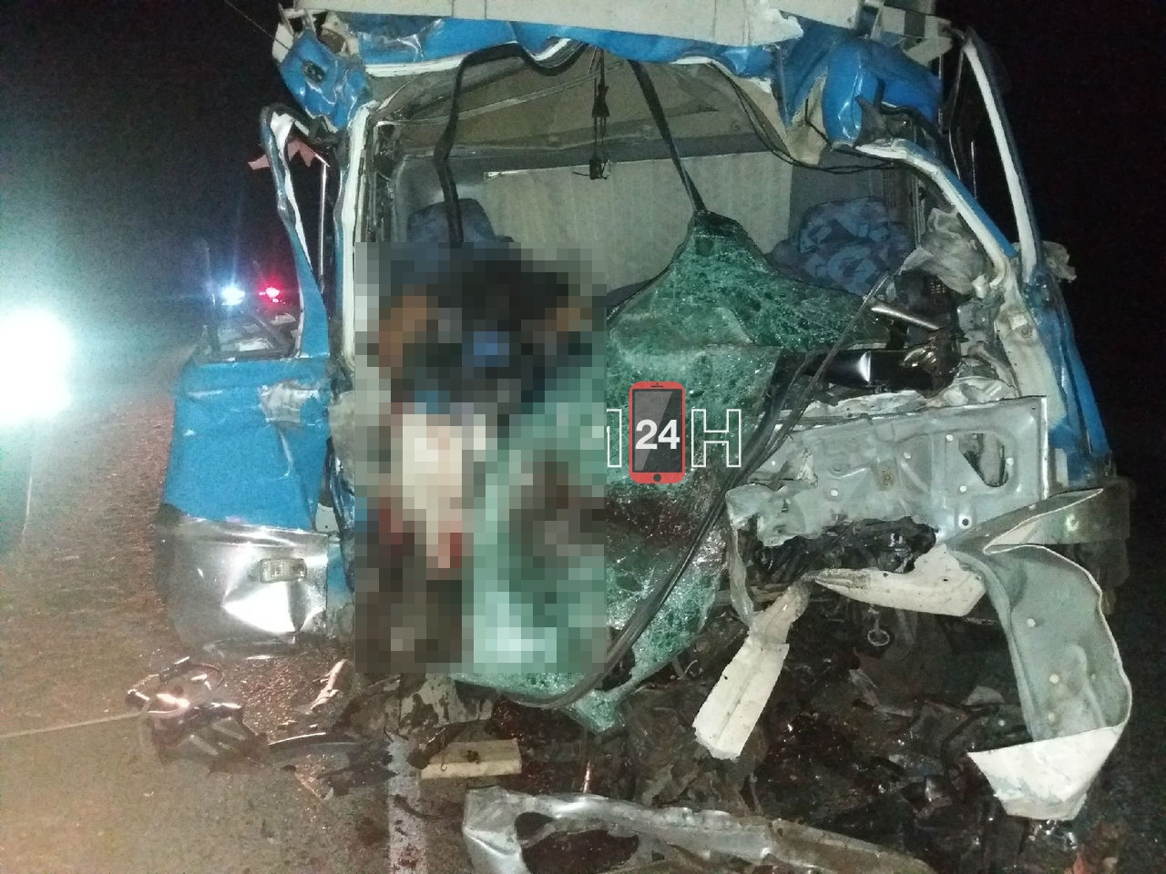 В аварии погиб водитель грузовика
