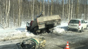 На подъезде к Северодвинску ДТП с шестью машинами — четверо человек пострадали