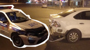«Они неслись под сотню»: в Челябинске оштрафовали водителя иномарки, в которую врезалась машина ДПС
