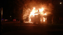 Огонь охватил всё здание: на Нагорной спалили отселенный дом