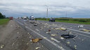 Смертельное ДТП: на М-8 в Ярославском районе столкнулись два грузовика и внедорожник