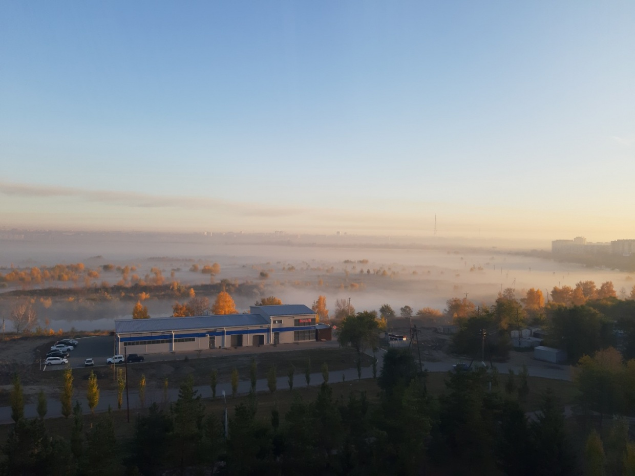 Так выглядит город, когда его в очередной раз накрывает смог