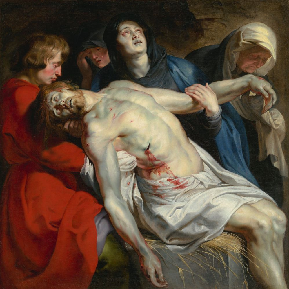 Фрагмент картины «Положение во гроб»